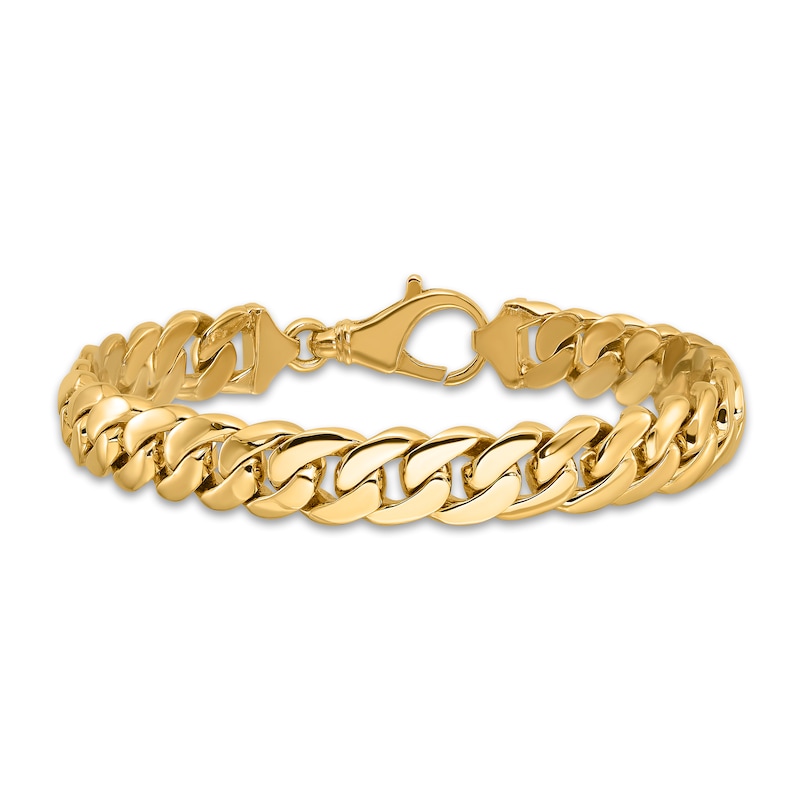 Main Image 1 of Men's Solid Anchor Link Bracelet 14K Yellow Gold 10.75mm 8.5"