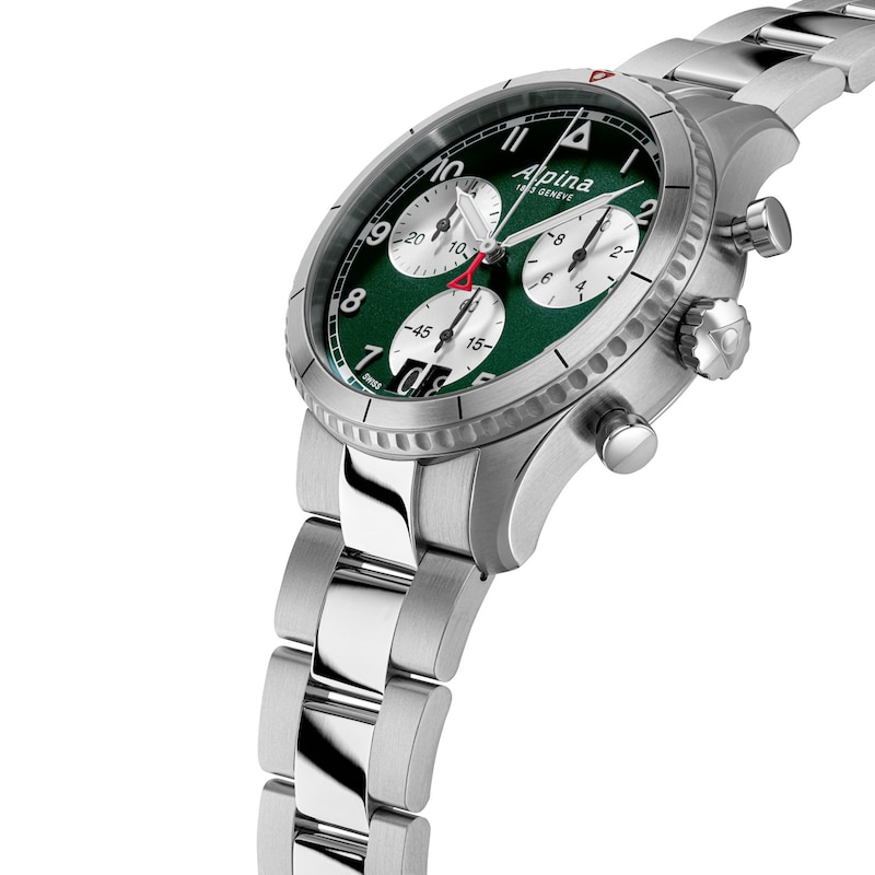 Main Image 2 of Alpina Startimer Pilot Quartz Chronograph Men's Watch AL-372GRS4S26B