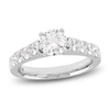 Thumbnail Image 1 of Storied Diamond Desert Sands of Eternity Round-Cut Engagement Ring 2 ct tw Platinum
