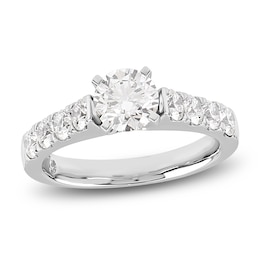 Storied Diamond Desert Sands of Eternity Round-Cut Engagement Ring 2 ct tw Platinum