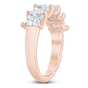 Thumbnail Image 2 of Princess-Cut Lab-Grown Diamond Five-Stone Anniversary Ring 3 ct tw 14K Rose Gold