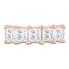 Thumbnail Image 3 of Princess-Cut Lab-Grown Diamond Five-Stone Anniversary Ring 3 ct tw 14K Rose Gold