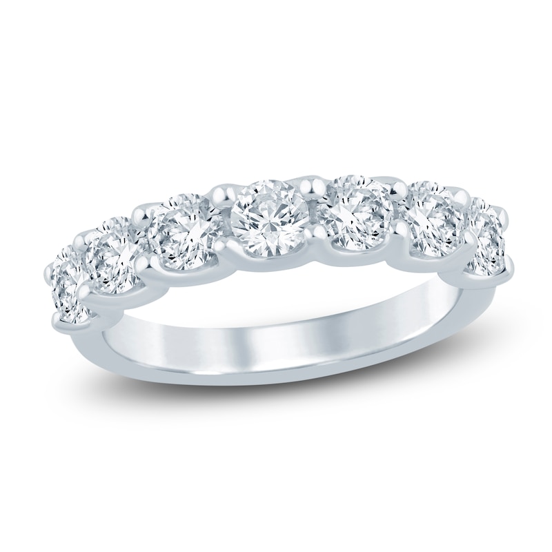 Main Image 1 of Lab-Grown Diamond Seven-Stone Anniversary Ring 2 ct tw 14K White Gold