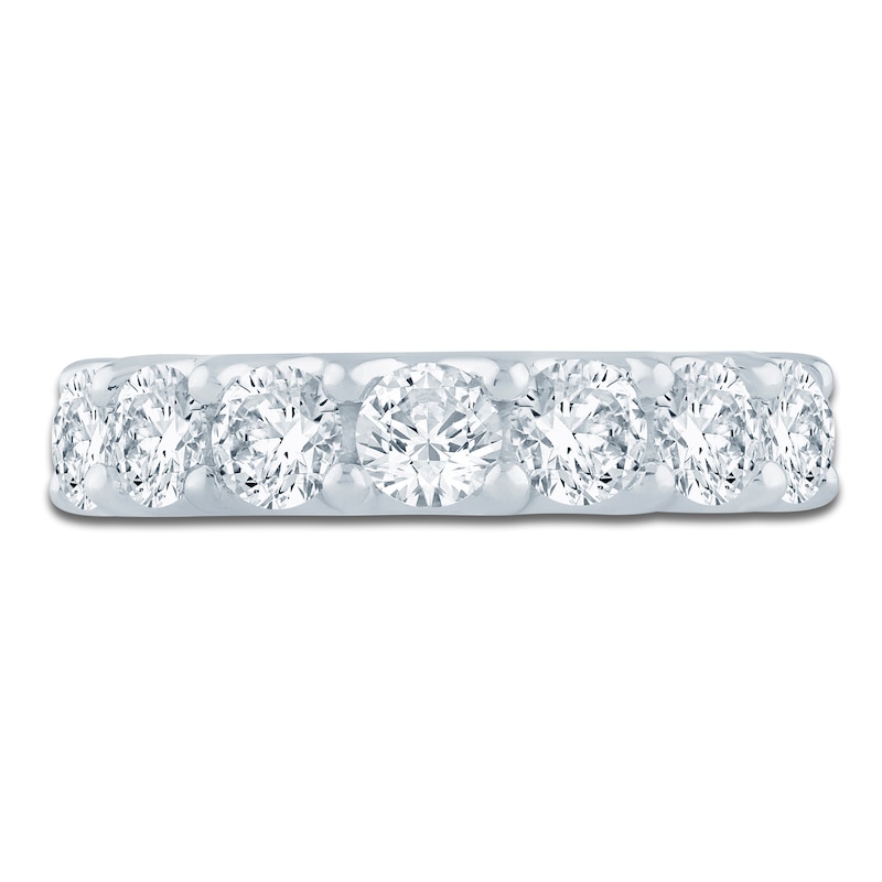 Main Image 3 of Lab-Grown Diamond Seven-Stone Anniversary Ring 2 ct tw 14K White Gold