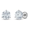 Thumbnail Image 2 of Round-Cut Lab-Grown Diamond Solitaire Stud Earrings 4 ct tw 18K White Gold (VS2/F)