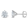 Thumbnail Image 1 of Round-Cut Lab-Grown Diamond Solitaire Stud Earrings 2 ct tw 18K White Gold (VS2/F)