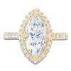 Thumbnail Image 3 of Pnina Tornai Marquise-Cut Lab-Grown Diamond Halo Engagement Ring 3 ct tw 14K Yellow Gold