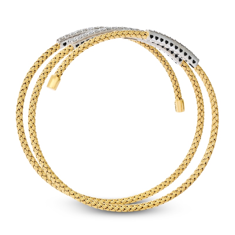 Main Image 2 of Le Vian Diamond Flex Bangle Bracelet 1-1/5 ct tw 14K Yellow Gold