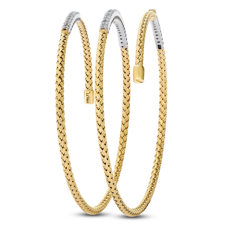 Main Image 3 of Le Vian Diamond Flex Bangle Bracelet 1-1/5 ct tw 14K Yellow Gold