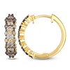 Thumbnail Image 1 of Le Vian Chocolate Ombré Diamond Hoop Earrings 1-1/5 ct tw 14K Honey Gold