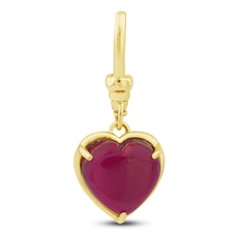Charm'd by Lulu Frost Heart-Shaped Natural Ruby Charm 10K Yellow Gold