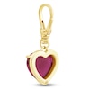 Thumbnail Image 3 of Charm'd by Lulu Frost Heart-Shaped Natural Ruby Charm 10K Yellow Gold