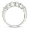 Thumbnail Image 4 of Diamond Stripe Domed Fashion Ring 1/4 ct tw Sterling Silver