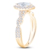 Thumbnail Image 2 of Brilliant Moments Certified Marquise-Cut Diamond Halo Engagement Ring 1-1/6 ct tw 14K Yellow Gold