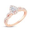 Thumbnail Image 2 of Diamond Ring 1/2 ct tw Pear-shaped 14K Rose Gold