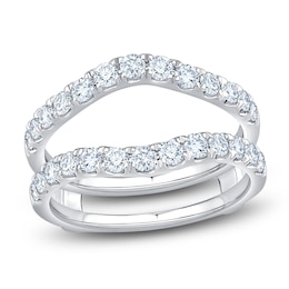 Lab-Grown Diamond Contour Enhancer Ring 1 ct tw 14K White Gold