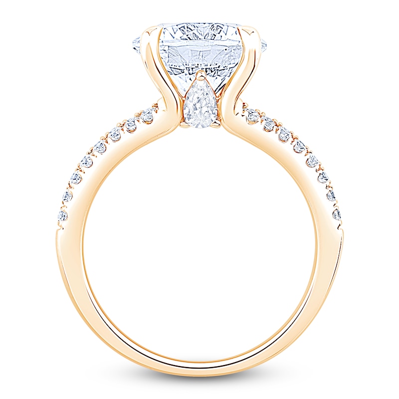 Main Image 2 of Round-Cut Lab-Grown Diamond Engagement Ring 4-1/2 ct tw 14K Yellow Gold