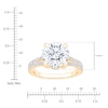 Thumbnail Image 4 of Round-Cut Lab-Grown Diamond Engagement Ring 4-1/2 ct tw 14K Yellow Gold