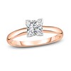 Thumbnail Image 1 of Diamond Solitaire Engagement Ring 1/2 ct tw Princess 14K Rose Gold (I2/I)