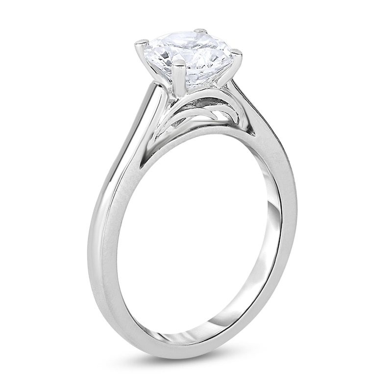 Main Image 2 of Diamond Solitaire Engagement Ring 2 ct tw Round 14K White Gold (I2/I)
