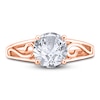 Thumbnail Image 3 of Diamond Solitaire Scroll Engagement Ring 3/4 ct tw Round 14K Rose Gold (I2/I)