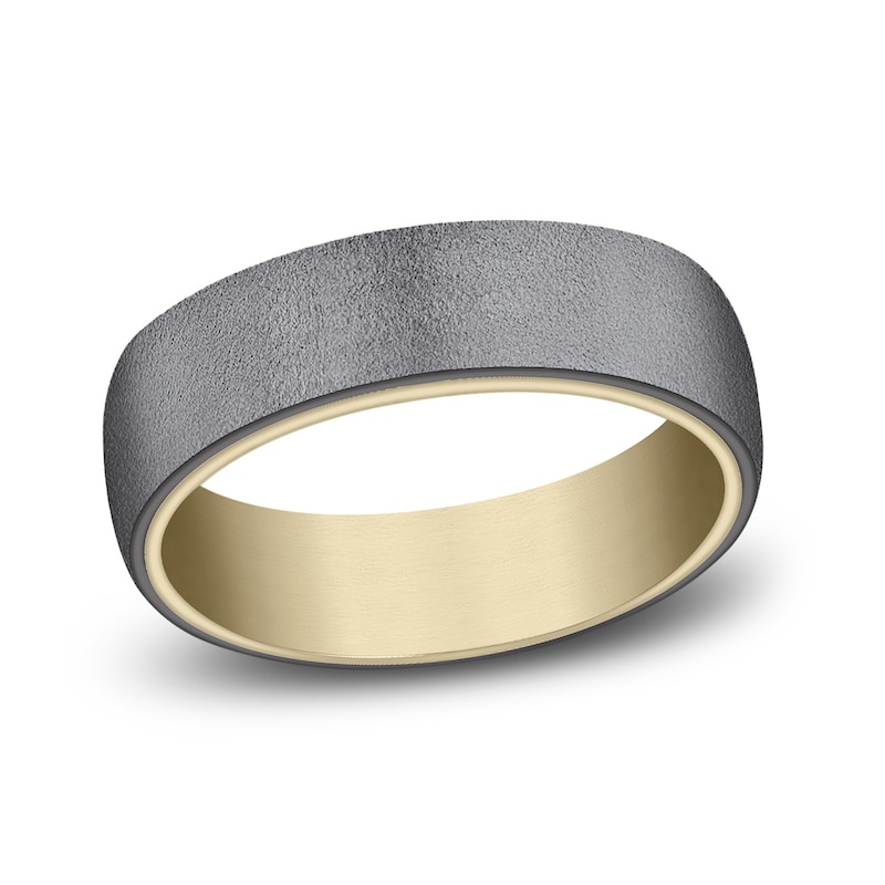 Wedding Band Black Tantalum/14K Yellow Gold 6.5mm