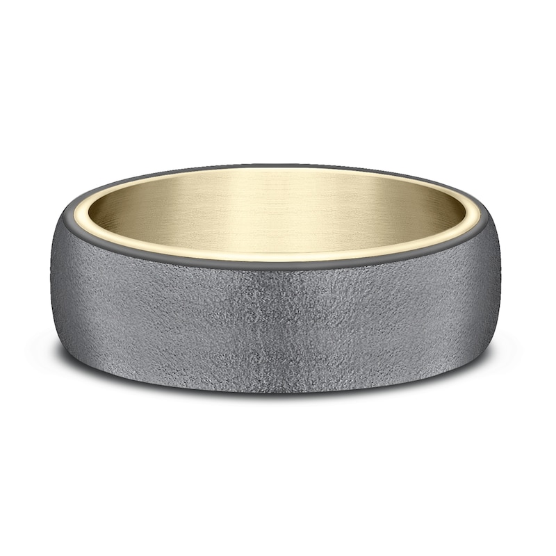 Main Image 3 of Wedding Band Black Tantalum/14K Yellow Gold 6.5mm