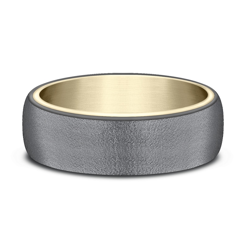 Wedding Band Black Tantalum/14K Yellow Gold 6.5mm