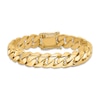 Thumbnail Image 1 of Men's Solid Link Chain Bracelet 14K Yellow Gold 14.0mm 8"