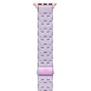 Thumbnail Image 1 of MICHELE Gentle Lavender Silicone & Iridescent Stainless Steel Apple Watch Strap MS20AS0015