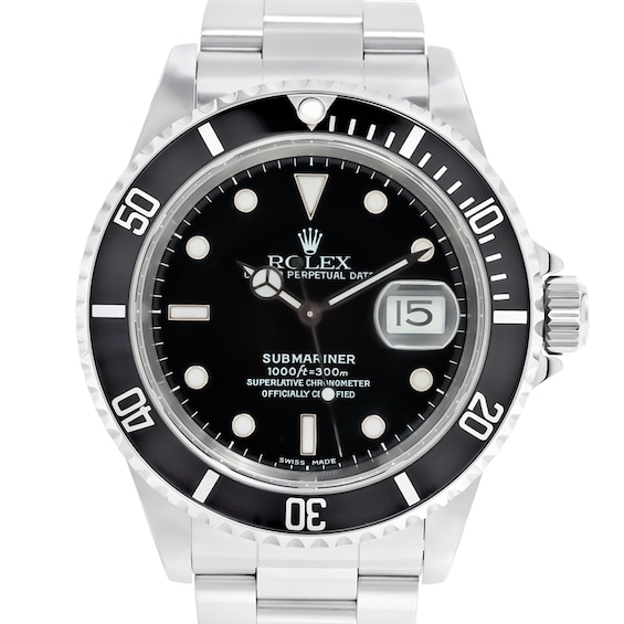 Previously Owned Mens Rolex Submariner Stainless Steel Watch 50724763304 Model 16610