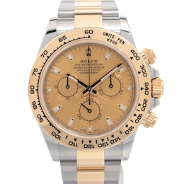 Previously Owned Men's Rolex Cosmograph Daytona 18K Yellow Gold & Stainless Steel Watch 50724763243 (Model: 116503)