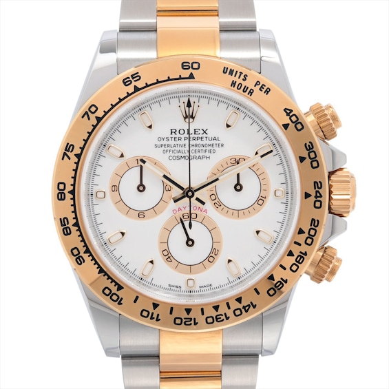 Previously Owned Mens Rolex Cosmograph Daytona 18K Yellow Gold  Stainless Steel Watch 50724763448 Model 116503