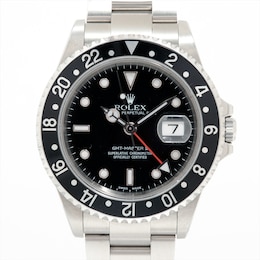 Previously Owned Men's Rolex GMT-Master II Stainless Steel Watch 52924077466 (Model: 16710)