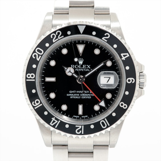 Previously Owned Mens Rolex GMTMaster II Stainless Steel Watch 52924077466 Model 16710