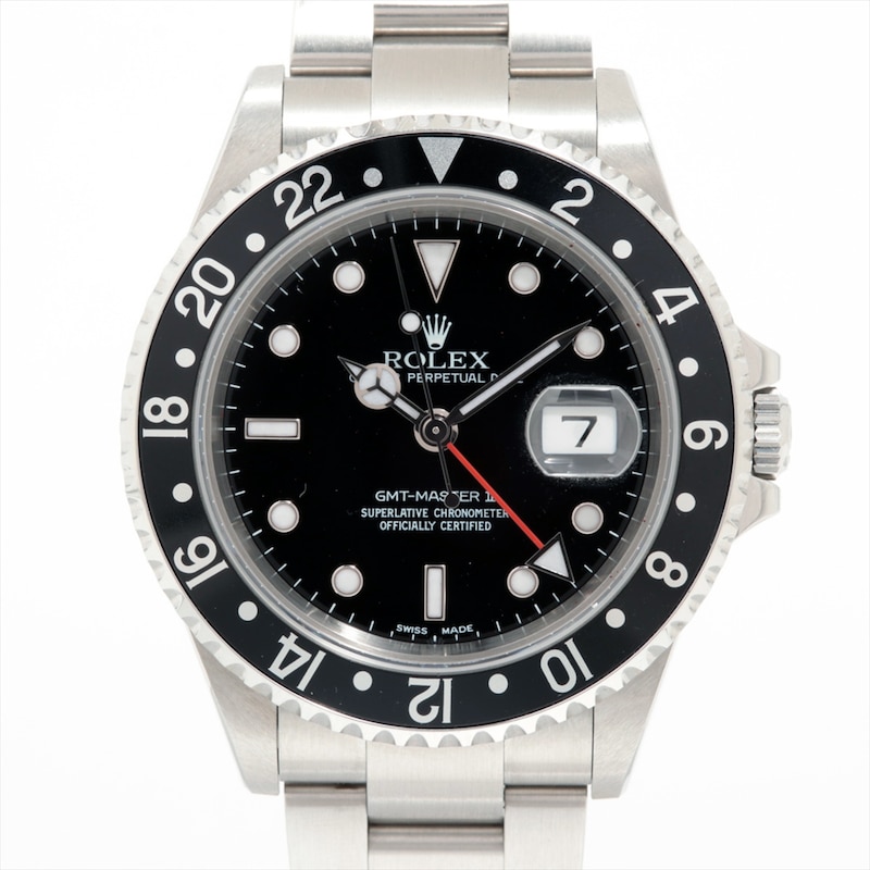 Main Image 1 of Previously Owned Men's Rolex GMT-Master II Stainless Steel Watch 52924077466 (Model: 16710)