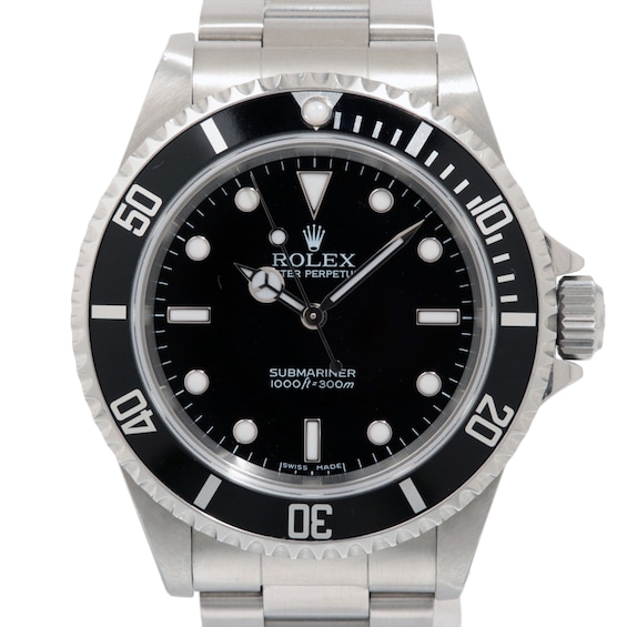 Previously Owned Mens Rolex Submariner Stainless Steel Watch 61824206439 Model 14060
