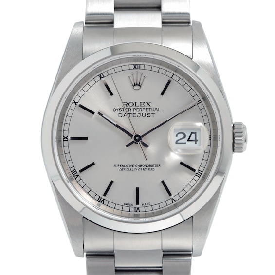 Previously Owned Mens Rolex Datejust 36 Stainless Steel Watch 62524262294 Model 16200