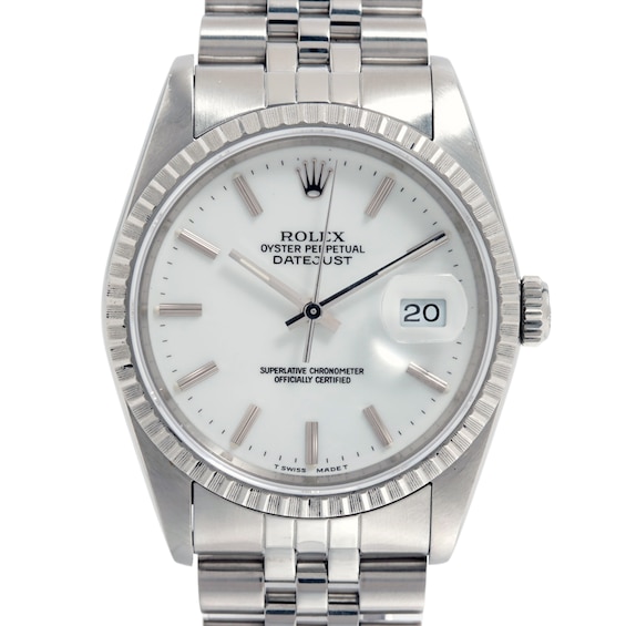 Previously Owned Mens Rolex Datejust 36 Stainless Steel Watch 53124115781 Model 16200