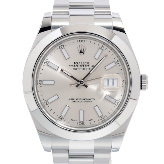 Previously Owned Mens Rolex Datejust 41 Stainless Steel Watch 73024403055 Model 116300