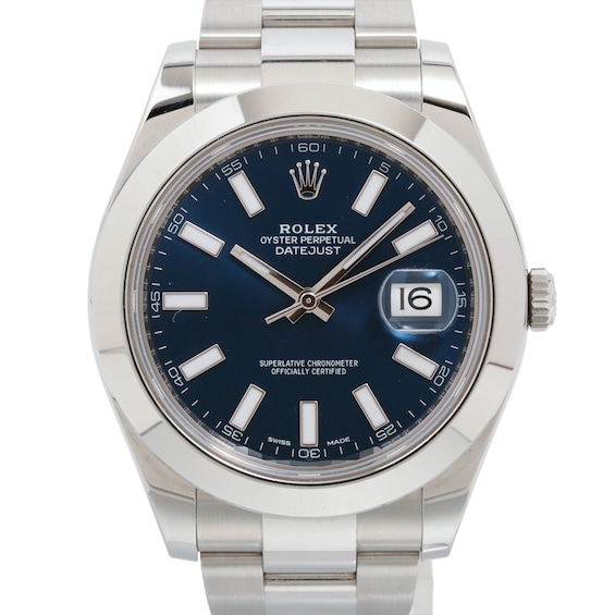 Previously Owned Mens Rolex Datejust 41 Stainless Steel Watch 73024403581 Model 116300