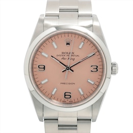 Previously Owned Women's Rolex Air-King Stainless Steel Watch 62524262267 (Model 14000)