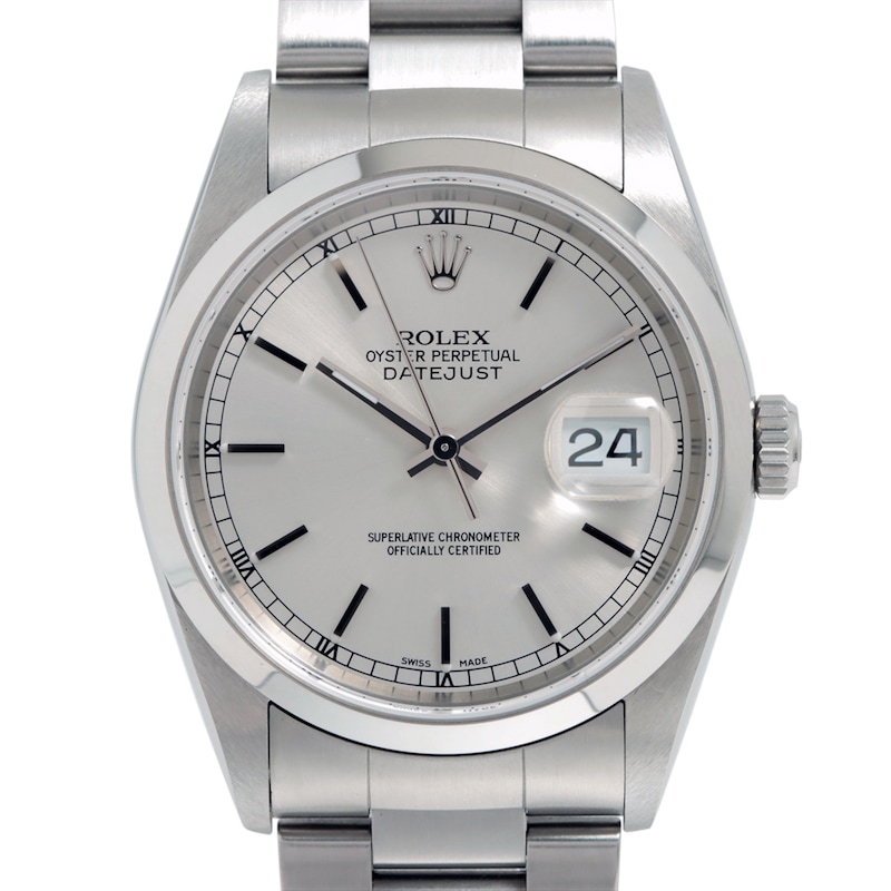 Main Image 1 of Previously Owned Men's Rolex Datejust 36 Stainless Steel Watch 62524262699 (Model: 16200)