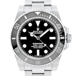 Previously Owned Men's Rolex Submariner Stainless Steel Watch 62524263281 (Model: 14060)