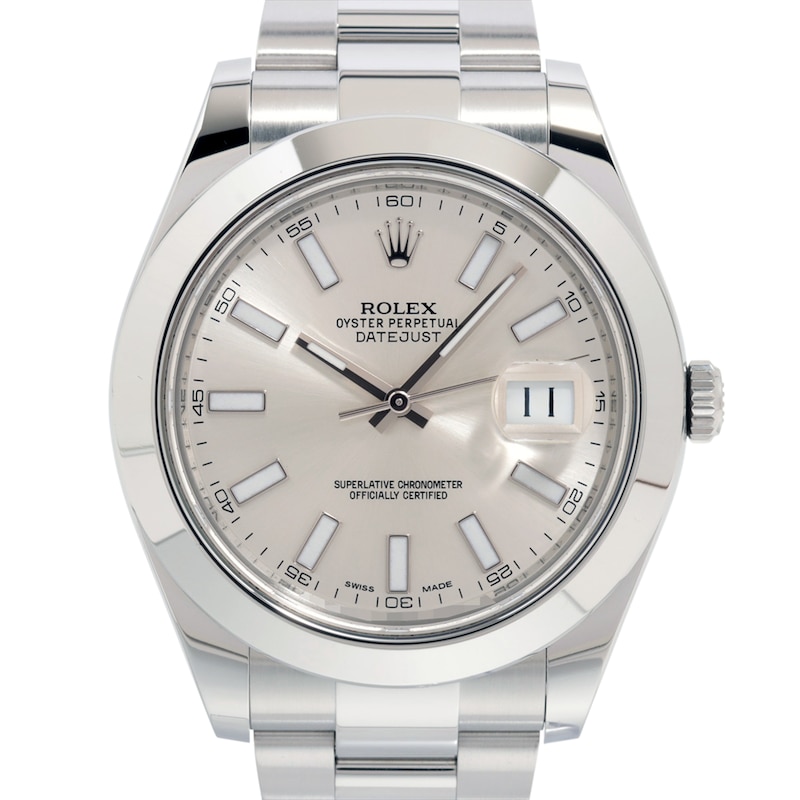 Main Image 1 of Previously Owned Men's Rolex Datejust 41 Stainless Steel Watch 82324084457 (Model: 116300)