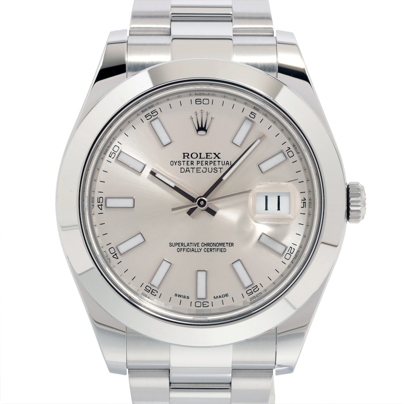Main Image 1 of Previously Owned Men's Rolex Datejust 41 Stainless Steel Watch 82824129980 (Model: 116300)