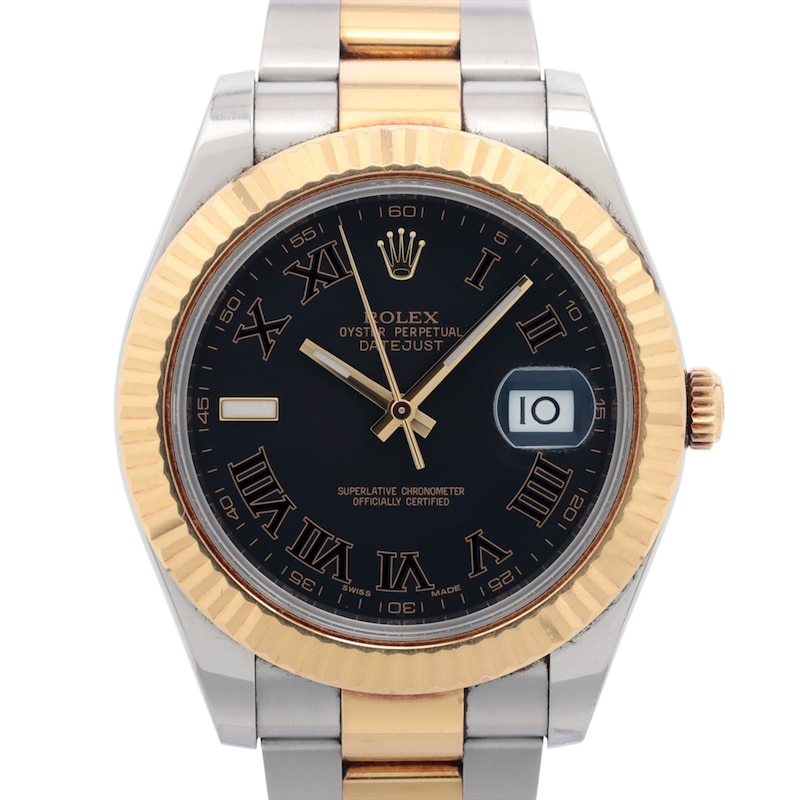 Main Image 1 of Previously Owned Men's Rolex Datejust 41 18K Yellow Gold & Stainless Steel Watch 72324382217 (Model: 116333)