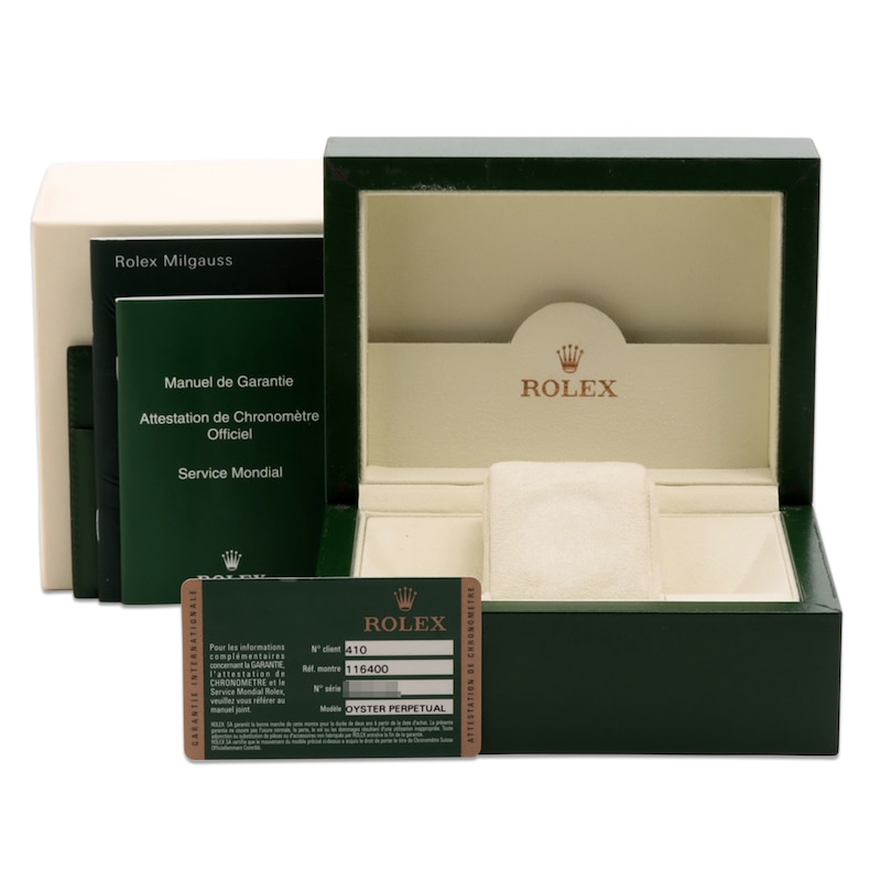Main Image 4 of Previously Owned Men's Rolex Milgauss Stainless Steel Watch 62524262559 (Model 116400)