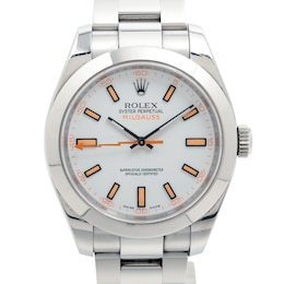 Previously Owned Men's Rolex Milgauss Stainless Steel Watch 70224318947 (Model 116400)