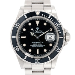Previously Owned Men's Rolex Submariner Stainless Steel Watch 92924294117 (Model: 16610)
